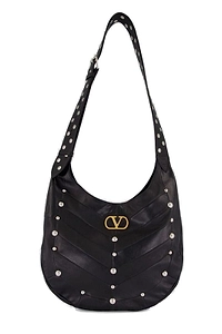 Valentino Hoboho Chevron-Patterned Hobo Bag