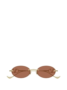 Valentino Eyewear Oval Frame Sunglasses