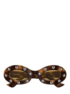 Valentino Eyewear Oval Frame Sunglasses