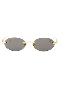 Valentino Geometric Rimless Sunglasses