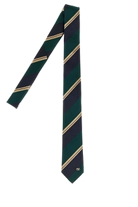 Valentino	Jacquard Regimental Striped Tie
