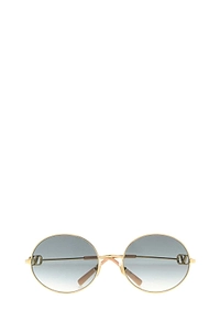Valentino Logo Round Sunglasses