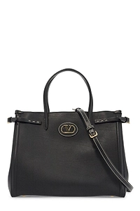 Valentino Vlogo Plaque Medium Top Handle Bag