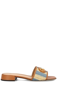 Valentino Vlogo Signature Slip-On Sandals