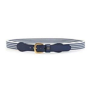 Valentino Vlogo Signature Striped Belt
