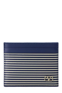 Valentino	Vlogo Signature Striped Cardholder