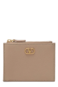 Valentino Vlogo Signature Zip-Up Card Case