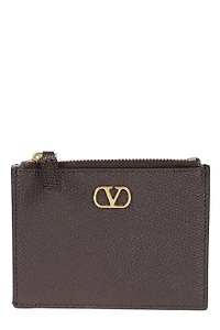 Valentino Vlogo Signature Zip-Up Card Holder