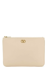 Valentino Vlogo Signature Zip-Up Clutch Bag