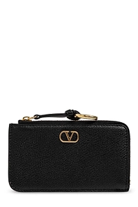 Valentino Vlogo Signature Zip-Up Card Holder
