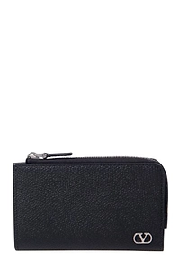 Valentino Vlogo Signature Zip-Up Wallet