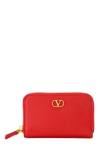 Valentino Vlogo Signature Zip-Up Wallet