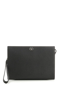 Valentino Vlogo Signature Zip-Up Pouch