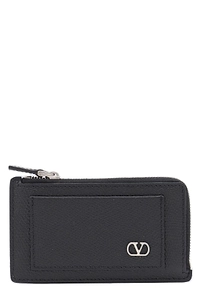 Valentino Vlogo Signature Zip-Around Cardholder