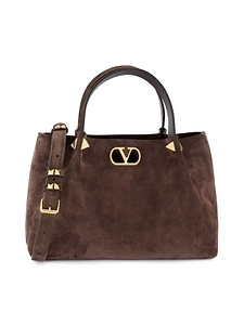 Valentino Garavani Rockstud Vlogo Signature Small Shopping Bag