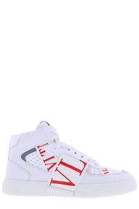 Valentino Vltn Round Toe Mid-Top Sneakers