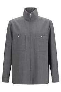 Valentino Zip-Up High Neck Jacket