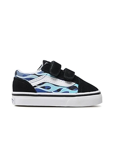 Vans Kids Old Skool Flame Strap Low-Tops