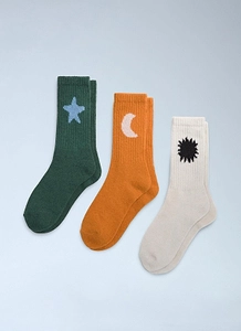 Vans Star And Moon Crew Socks Set