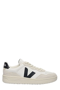 Veja V-90 Panelled Lace-Up Sneakers