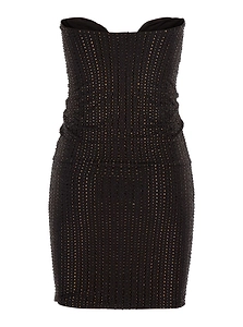Venuja Embellished Strapless Mini Dress