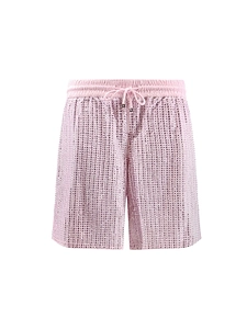 Venuja Crystal Drawstring Shorts