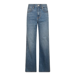 Veronica Beard Coll High-Rise Wide-Leg Jeans