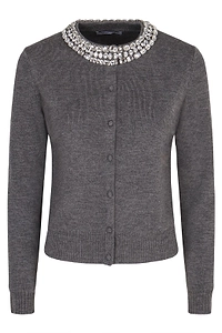 Veronica Beard Daro Embellished Cardigan