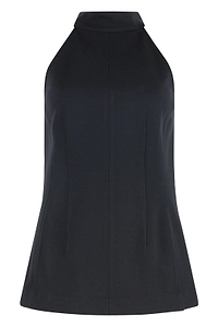 Veronica Beard Johanne Halterneck Sleeveless Top