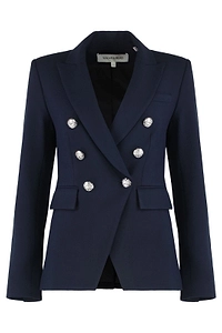 Veronica Beard Miller Dickey Double-Breasted Jacket