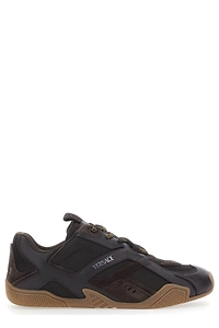 Versace Galaxia Panelled Lace-Up Sneakers
