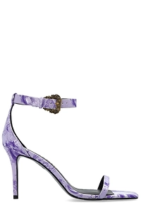 Versace Jeans Couture Barocco Ankle-Strap Heeled Sandals