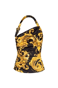 Versace Jeans Couture Barocco Patterned Sleeveless Top