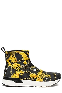 Versace Jeans Couture Barocco Dynamic Sock Slip-Ons
