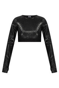 Versace Jeans Couture Cropped Crewneck Top