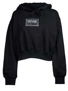 Versace Jeans Couture Piece Number Cropped Hoodie