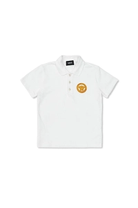 Versace Kids Logo Printed Short-Sleeved Polo Shirt