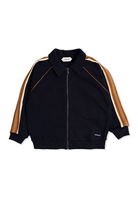 Versace Kids Logo Trim Zip Sweatshirt