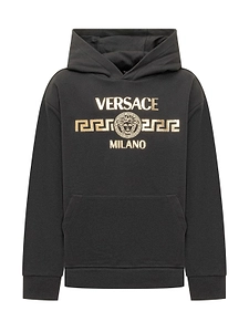 Versace Kids Printed Jersey Hoodie