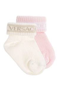 Versace Kids Two Pack Stretched Socks