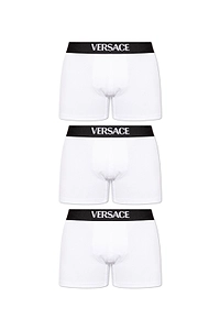 Versace Logo Intarsia Three-Pack Boxers