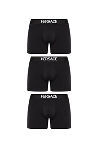 Versace Logo Intarsia Three-Pack Boxers