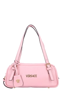 Versace Logo-Lettering Zipped Shoulder Bag