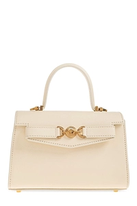 Versace Medusa Plaque Fold-Over Top Small Tote Bag
