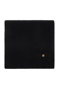 Versace Medusa-Plaque Ribbed Scarf