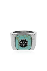 Versace Medusa Stone Signet Ring