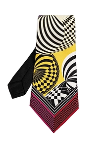 Versace Pattern Print Twill Tie