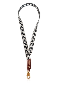 Versace Patterned Lanyard Keyring