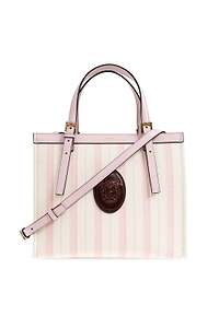 Versace Rivi Re Stripe Tote Bag