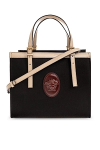 Versace Riviere Medusa Plaque Tote Bag
